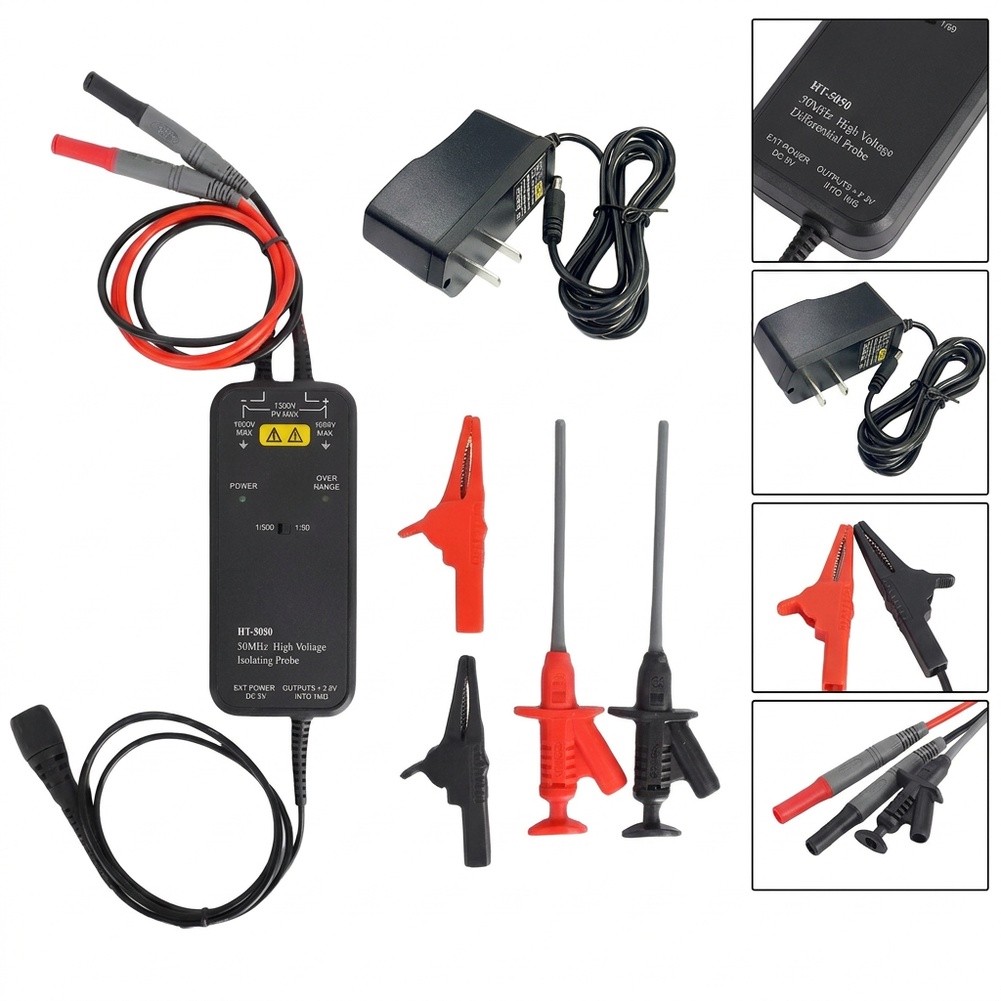 HT8050 HT8100 High Voltage Dif - đánh giá và giá High Voltage Differential Probe 100Mhz 1300V